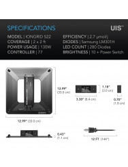 AC Infinity Ionboard S22 full spectrum Led kweeklamp 115W