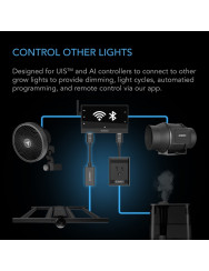 AC Infinity UIS Lighting Adapter Type-A, voor RJ11/12-connectorlampen met PWM- of 0-10V-dimmers