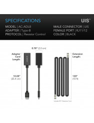 AC Infinity UIS Lighting Adapter Type-B, voor RJ11/12-connectorlampen met weerstandsdimmers