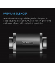 AC Infinity Pipe Silencer (15 cm) – Superieure Geluidsdemping voor je Kweekruimte
