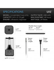 AC Infinity Cloudforge T3, luchtbevochtiger 4,5 liter