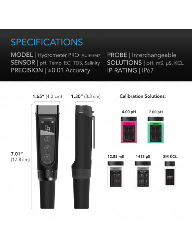 AC Infinity Hydroponic Meter PRO Kit – De Ultieme All-in-One Waterkwaliteitstester
