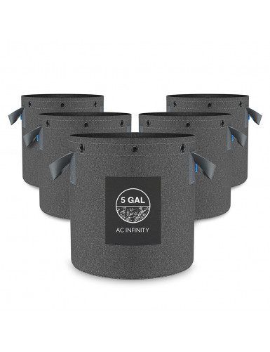 AC Infinity Stevige, herbruikbare stoffen potten, 19 liter, 5 stuks