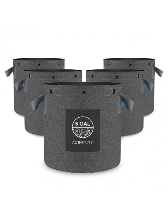 AC Infinity Stevige, herbruikbare stoffen potten, 19 liter, 5 stuks