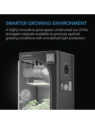 AC Infinity CLOUDLAB 733, Advance kweektent 90 x 90 x 180 cm, 2000D Diamond Mylar-stof