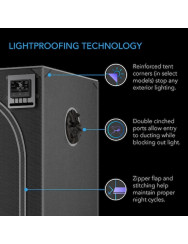 AC Infinity CLOUDLAB 733, Advance kweektent 90 x 90 x 180 cm, 2000D Diamond Mylar-stof