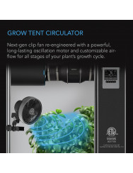 AC-Infinity Cloudray S9, oscillerende clipventilator voor kweektenten 225 mm