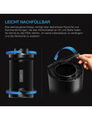 AC Infinity Navulbare actieve koolfilterset, met actieve kool navulverpakking, 150 mm