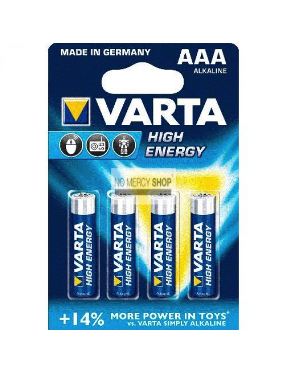 Varta High Energy AAA blister 4 stuks