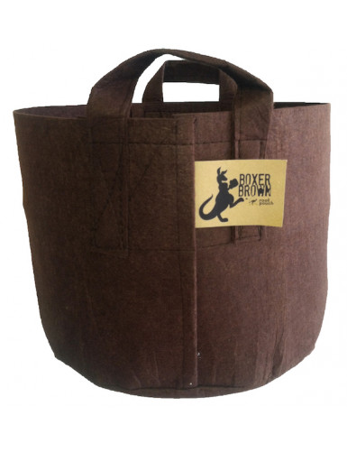 Root Pouch Boxer Brown 16 liter Ø 28 x 26 met handvat