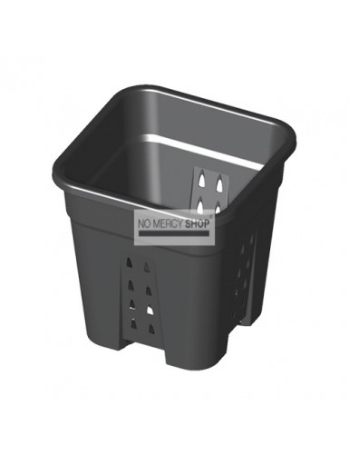 Vierkante pot 11 liter met gaatjes 24X24X28cm