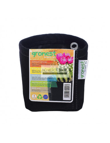 Gronest Aqua Breathe Fabric Pot 1 liter 9x9x11cm