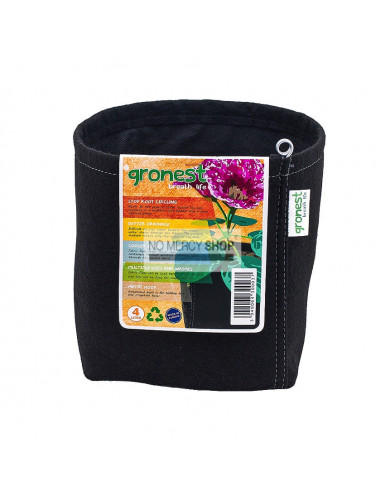 Gronest Aqua Breathe Fabric Pot 4 liter 15x15x18cm