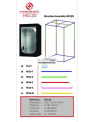 Secret Jardin Hydro Shoot HS120 R2.00 120X120X200CM  